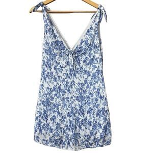 Lovers + friends Aden floral romper medium
